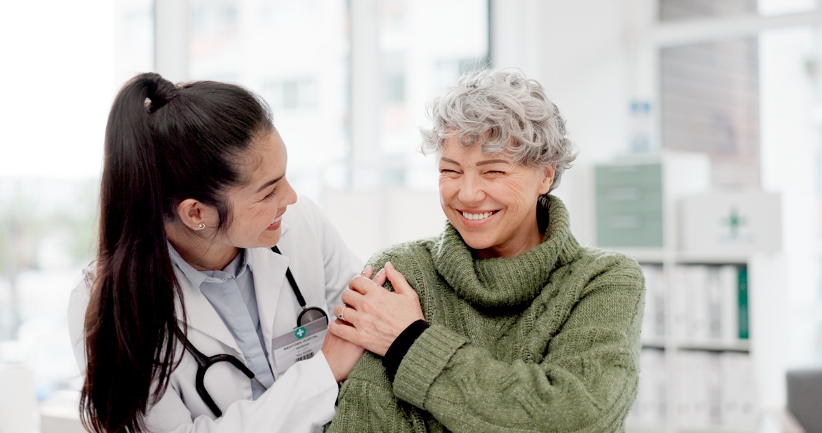 doctor with a woman